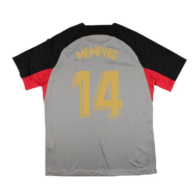 2022-2023 Barcelona CL Training Shirt (Grey) (MEMPHIS 14)-SoccerKits Hub | Buy Soccer Jerseys Online